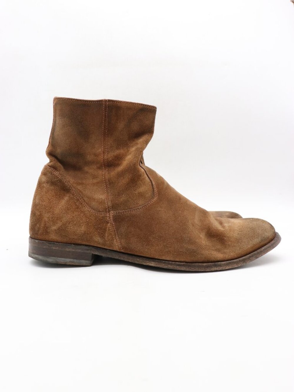 To Boot New York  Men's Size 11.5 Brown Suede Chelsea Ankle Boots Side Zip Shoes